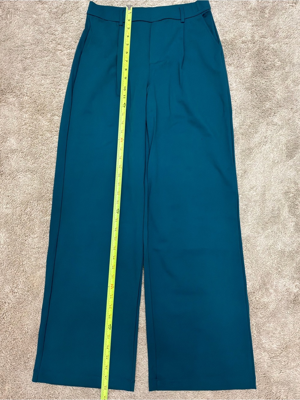 HALARA Teal Wide-Leg Trousers - Picture 3 of 13